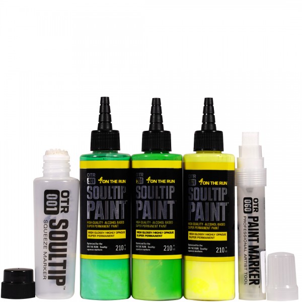 OTR.901 "Soultip Paint Refill (210ml)" + Empty Marker 5er Set 1