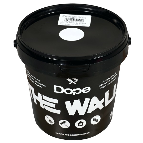 Dope Acryl Premium Wandfarbe "The Wall 1L" White