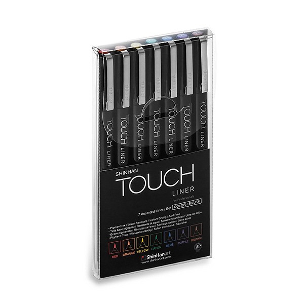 Touch "Liner 7er Color Set" 0,1mm