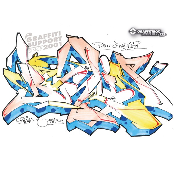 Super Deal "BERLIN SKETCH" Gbox Sticker Serie #132 (10x15cm)