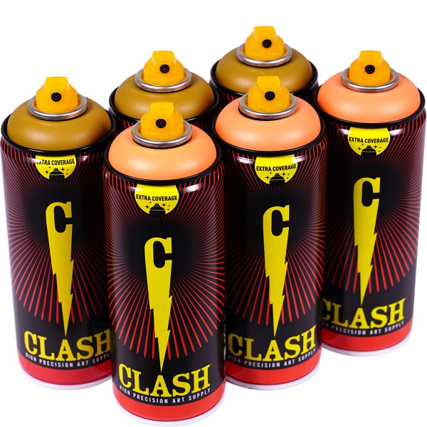 Clash "Paint Multi Color Sixpack Desert Peach Tones" (6x400ml)