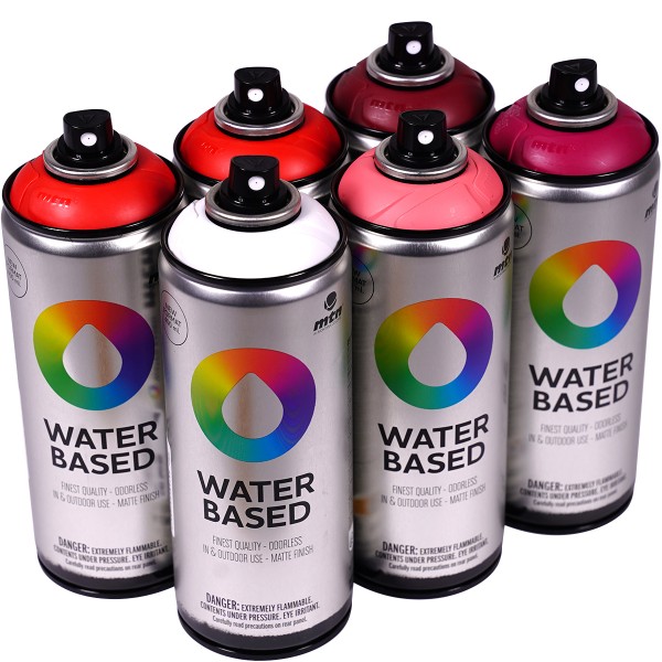 MTN Water Based "Sixpack Red White Mix Tones" (6x400ml)