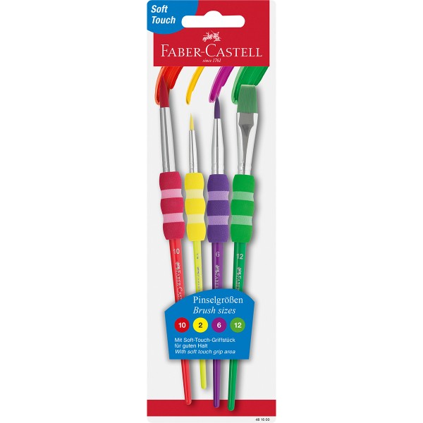 Faber-Castell "Pinsel 4er Set" Soft Touch