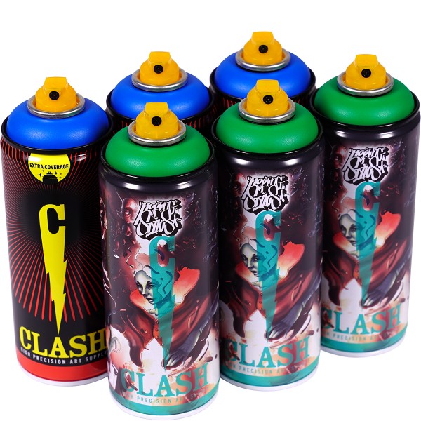 Clash "Paint Multi Color Sixpack Smurf Forest Tones" (6x400ml)