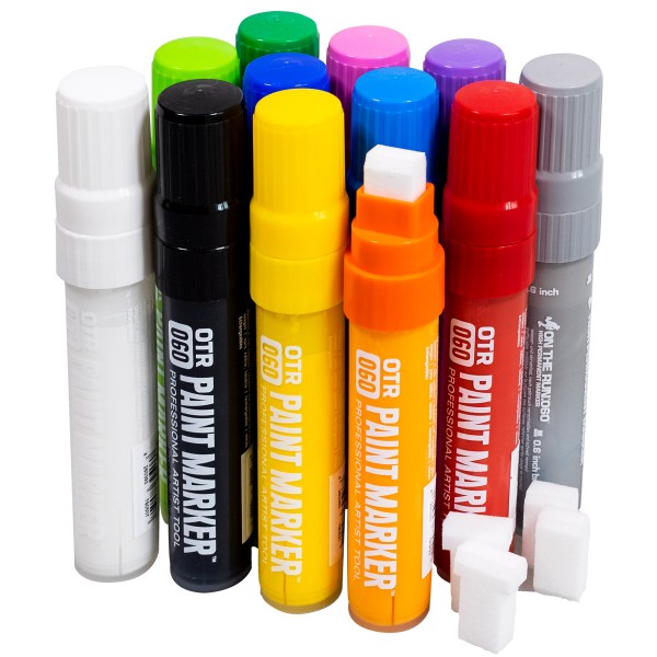 OTR.060 Tagmarker 12er Set inkl. 4x Ersatzfilze