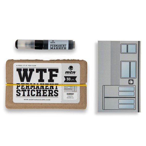 MTN Wtf Sticker Set "Subway" inkl. Marker