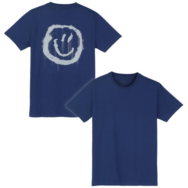 1UP T-Shirt "Smile" Blue Peony