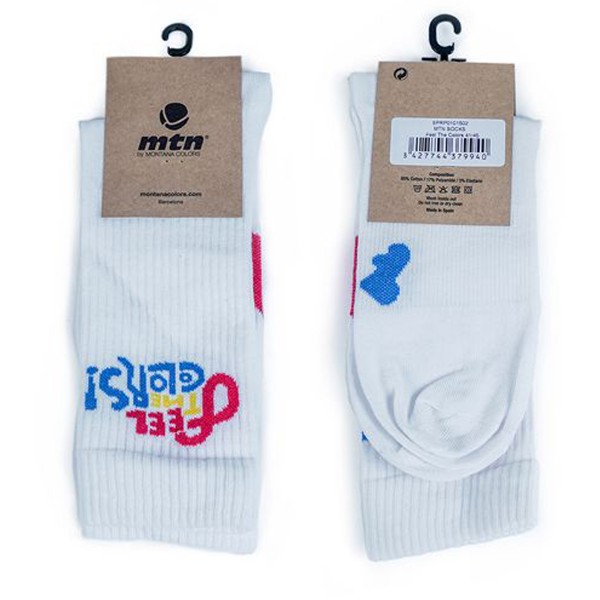 MTN Socken "Feel The Colors" White