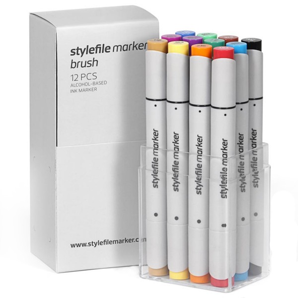 Stylefile Brush Twin Marker "12er Set" Main A