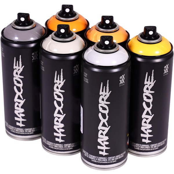 MTN Hardcore 2 "Multi Color Sixpack - Sunny Rock Tones" (6x400ml)