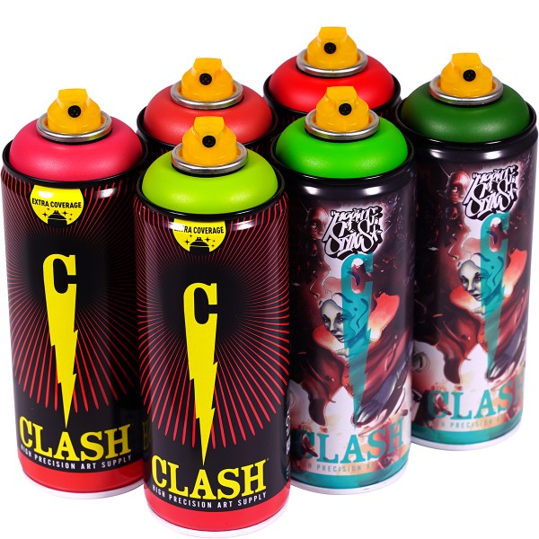 Clash "Paint Multi Color Sixpack Jolly Tones" (6x400ml)