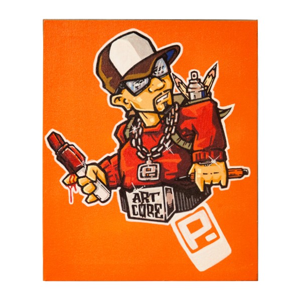 "P-Toons - Writer (Original)" 24x30cm
