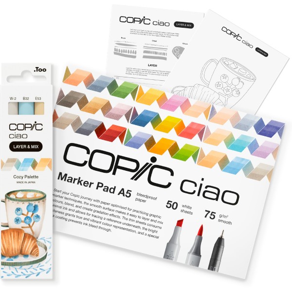 Copic "Ciao Layer & Mix 2D Starter 6er Set" Cozy