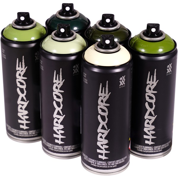 MTN Hardcore 2 "Multi Color Sixpack - War Dog Tones" (6x400ml)