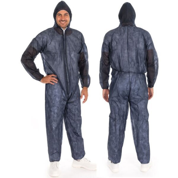 Hygostar "PP Overall ECO Hygobase mit Kapuze" Blue - XL (5 Stück)