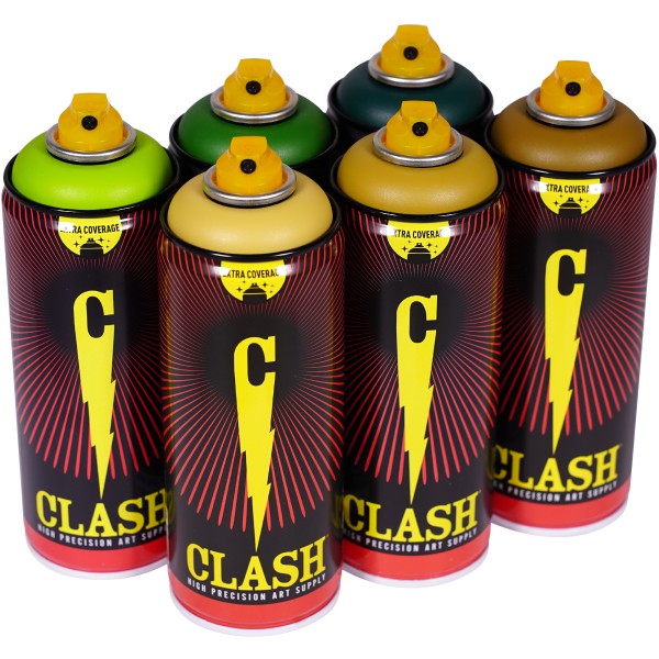 Clash "Paint Multi Color Sixpack Braveheart Tones" (6x400ml)