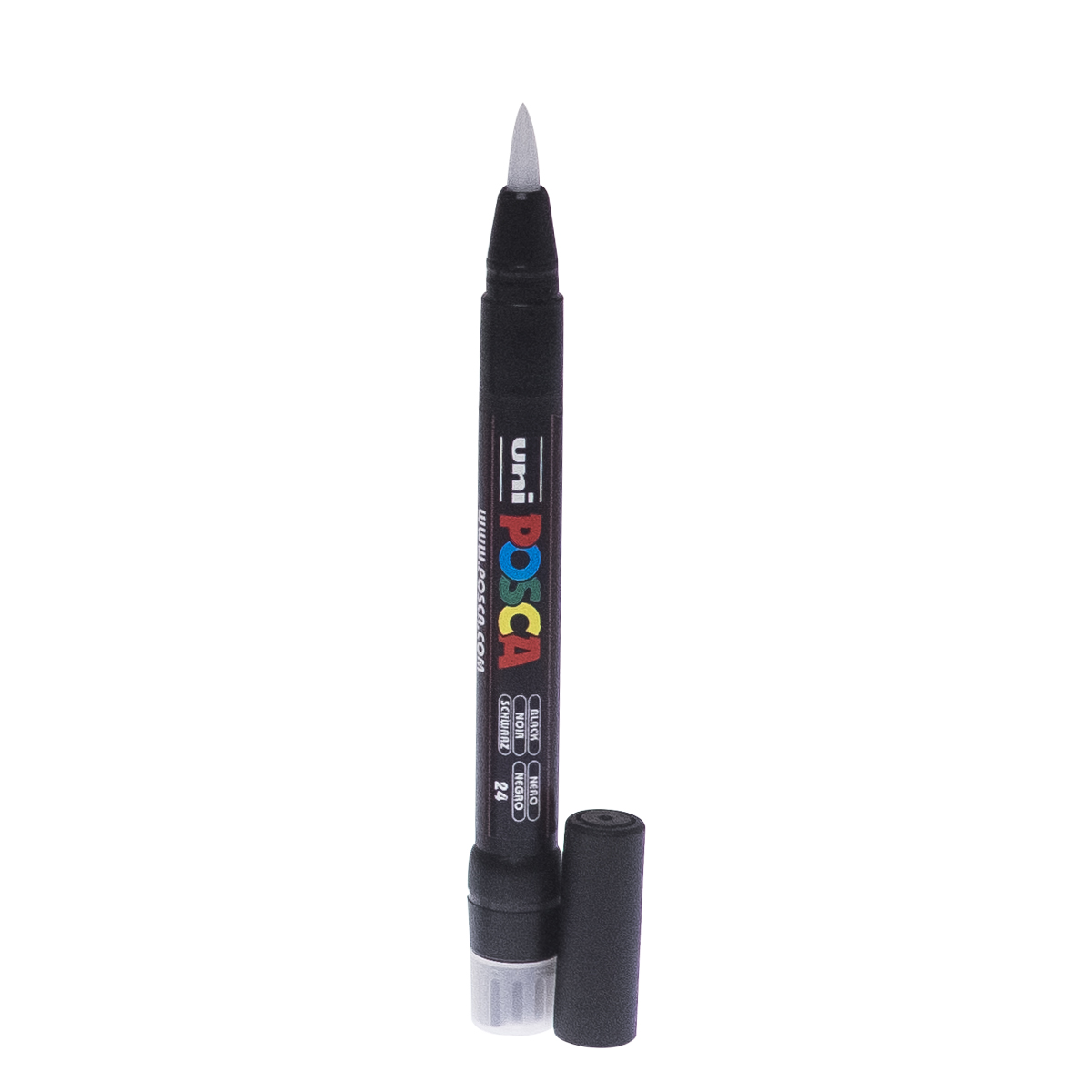 Set 2 Pennarelli POSCA PCF-350 – Punta A Pennello – Bianco E Nero – Inchiostro Pigmentato Per Arte E Decorazione - 3