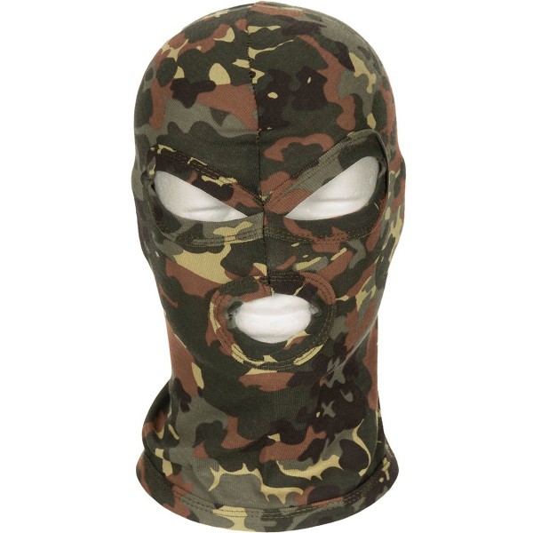 Maske "Balaclava - 3 Loch (dünn)" Baumwolle - Flecktarn