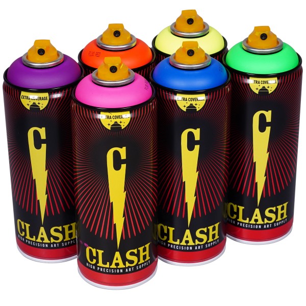 Clash "Fluor Sixpack #4 - BUNT" (6x400ml)