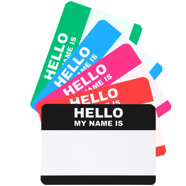 Stickerpack "Hello my Name is.." 50 Stk. Din A8 (5,2x7,4cm)