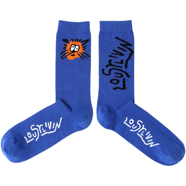 Lousy Living Socken "Tiger" Imperial Blue
