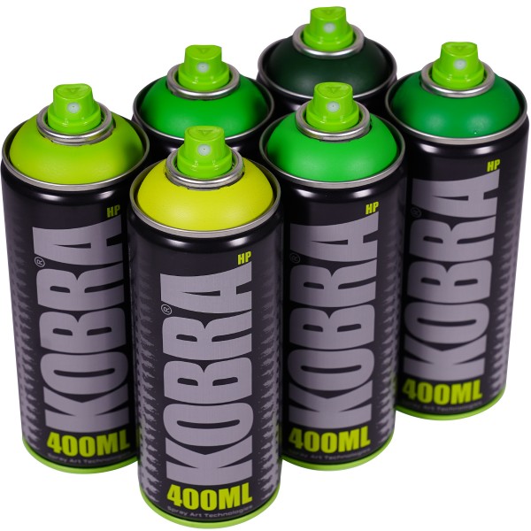 Kobra "New HP Juicy Green Tones Sixpack" (6x400ml)