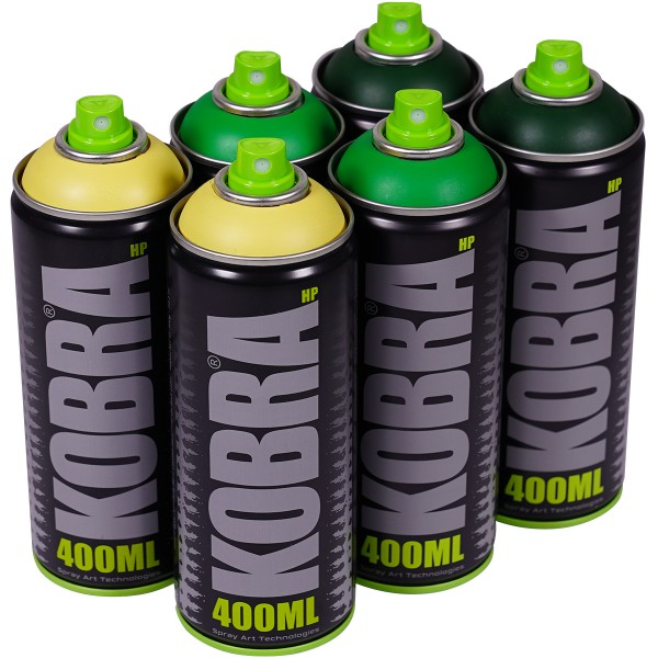 Kobra "New HP Sixpack Lime Tones" (6x400ml)