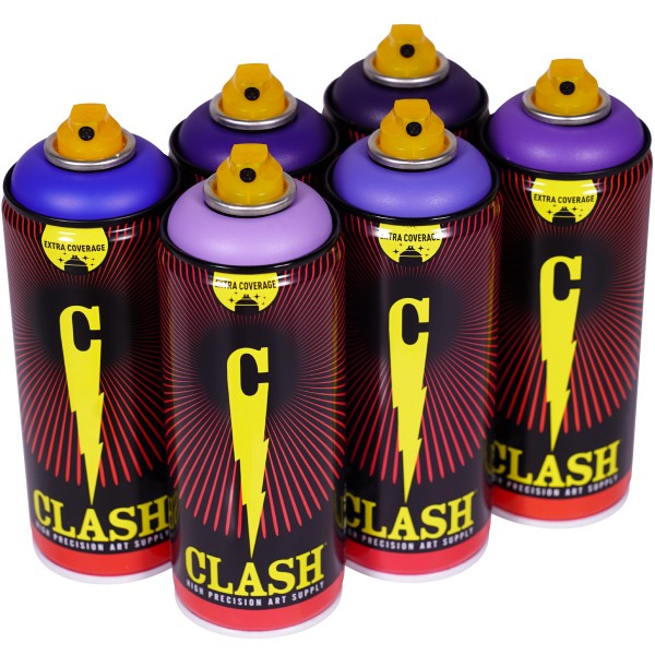 Clash "Paint Multi Color Sixpack Mad Hatter Tones" (6x400ml)
