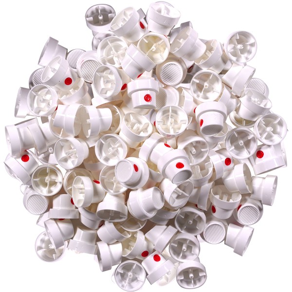 "Red Astro Fat Cap" 200er Set White/Red