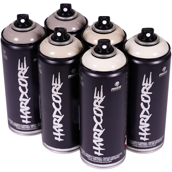 MTN Hardcore 2 "Multi Color Sixpack - Sand Tones" (6x400ml)