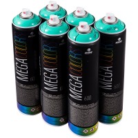 MTN "Mega Colors - One Color Sixpack - Paris Green RV-219" (6x600ml)