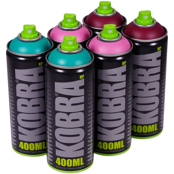 Kobra "New HP Sixpack Colorsplash Tones" (6x400ml)