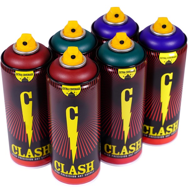 Clash "Paint Multi Color Sixpack Dark Tones" (6x400ml)
