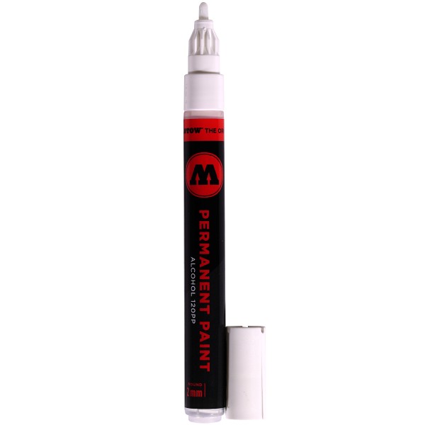 Molotow "120PP" Permanent Paint Marker (2mm) Signal White