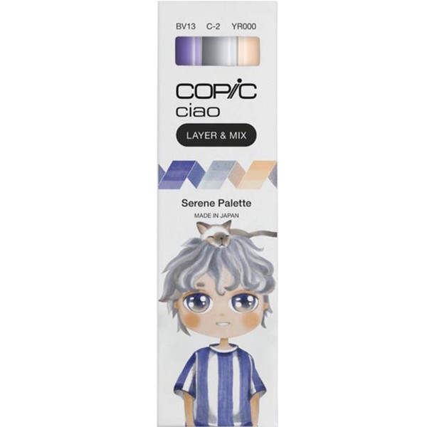 Copic "Ciao Serene Palette 3er Set" (1,0mm + 6,0mm)