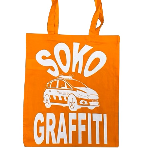 Graffiti DUS "Jutebeutel SOKO Graffiti" - Orange/White