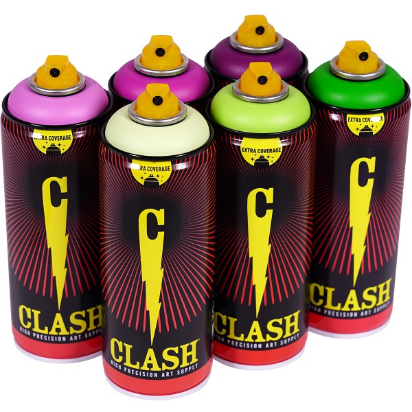Clash "Paint Multi Color Sixpack Purple Leaf Tones" (6x400ml)
