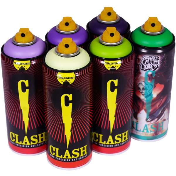 Clash "Paint Multi Color Sixpack Sour Taste Tones" (6x400ml)