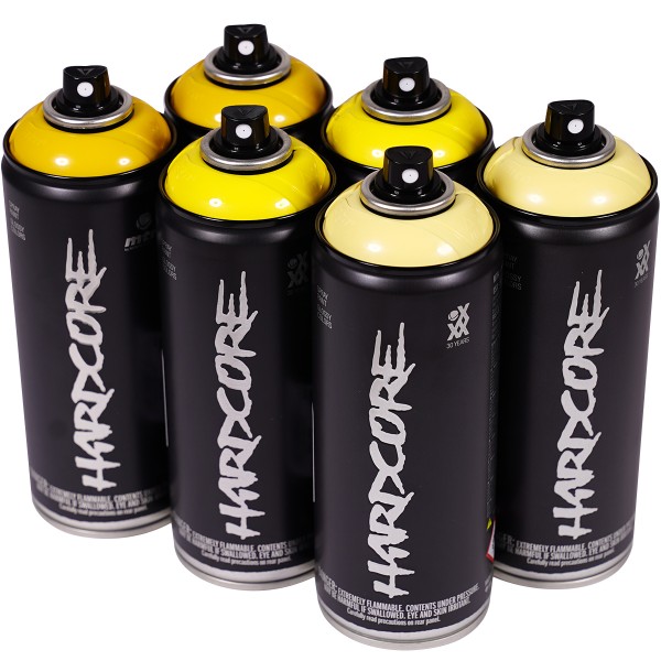 MTN Hardcore 2 "Multi Color Sixpack - Sunny Tones" (6x400ml)