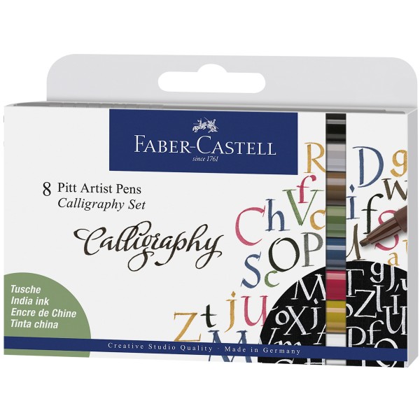 Faber-Castell "Pitt Artist Pen" Callygraphy 8er Set