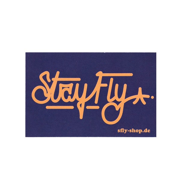 Super Deal "S-Fly Blue Orange" Sticker (5,5x8,5cm)