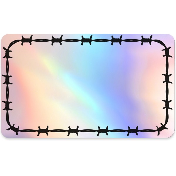 Mr. Eggshell Sticker "Barbed Wire Holographic" 50 Stk. (6x10cm)