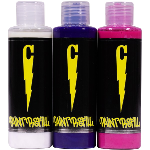 Clash "Paint Refill" 3er Set White/Peace/Magenta