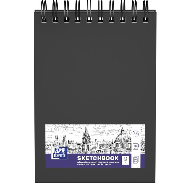 Oxford "Sketchbook" A5 Schwarz