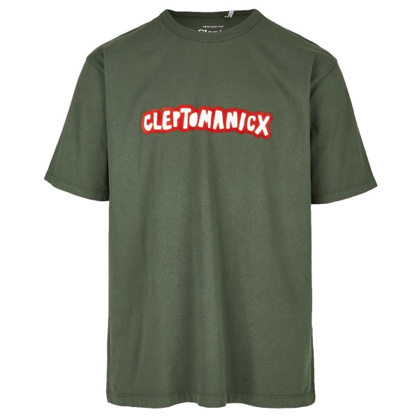 Cleptomanicx T-Shirt "Clepto Oldschool" Scarab Green