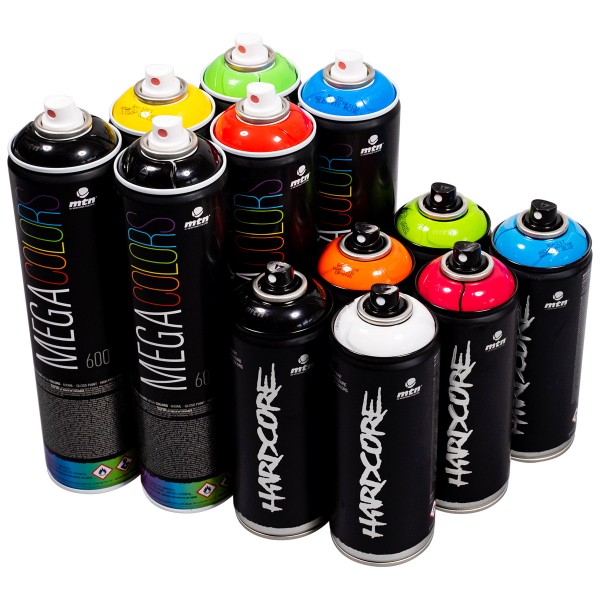 MTN "Mega/Hardcore Color Box - S" (6x600ml + 6x400ml)