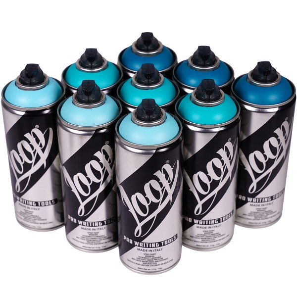 Loop "9er Paint Box - Turquoise Tones" (9x400ml)