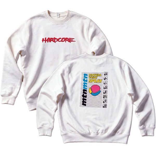 MTN Crewneck "30th Anniversary Hardcore Sweatshirt" White