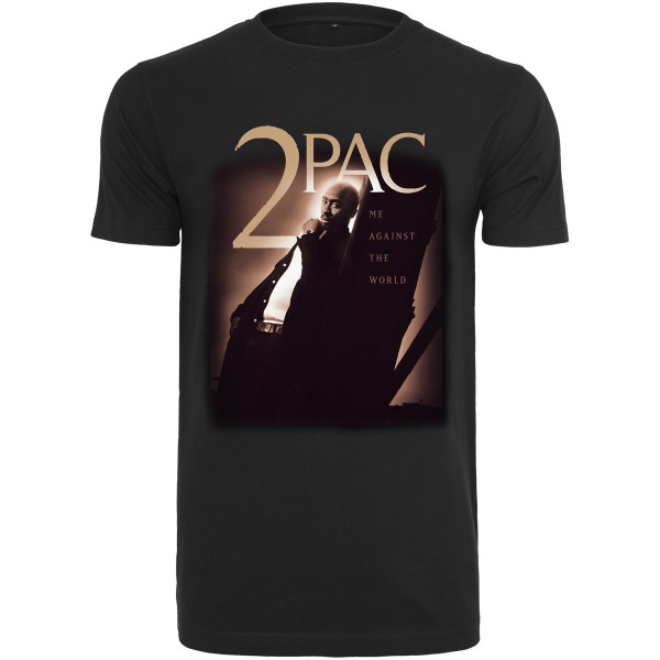 Mister Tee T-Shirt "TUPAC" Me Against The World Cover Black