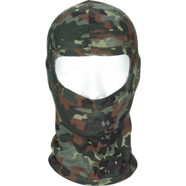 Maske "Balaclava - 1 Loch (dünn)" Baumwolle - Flecktarn